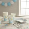 D_NQ_NP_2X_856351-MLA107124019239_022026-F (2) Kit Decoracion Baby Shower X36 Vasos + Platos + Cucharas