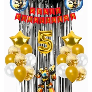 Kit De Globos Transformers Cumpleaños Decoración