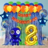 Kit Decoración Globos Rainbow Friends Para Cumpleaños