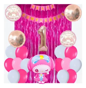 Kit Decoración Globos My Melody Sanrio Cumpleaños