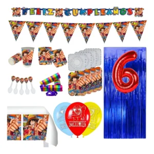 D_NQ_NP_2X_892097-MCO110651352786_052026-F Kit Infantil Decoración Fiesta - One Piece X20 Invitados