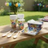 D_NQ_NP_2X_905087-MLA106529347487_022026-F (1) Kit Decoración Dragon Ball X12 Vasos + Platos + Cucharas