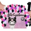 Decoración Para Fiesta Completa De Kuromi + Número Negro