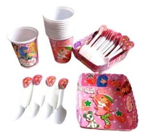Kit Decoración Infantil Fresita 12niños Leer Descripción