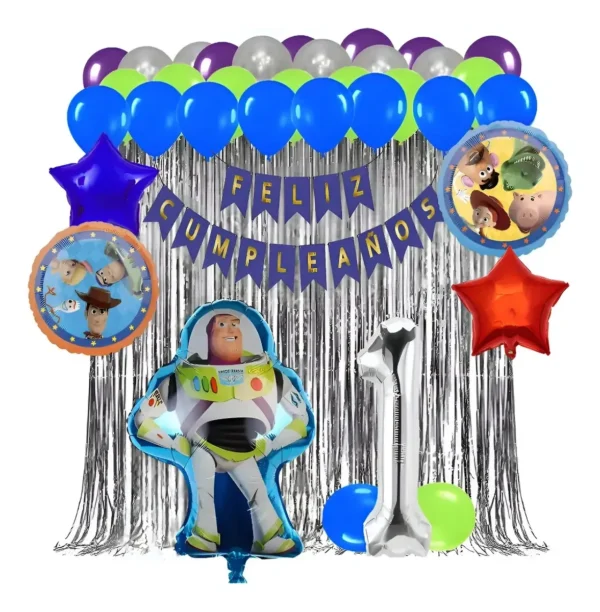 Decoración Fiesta Cumpleaños Globos Buzz Lightyear