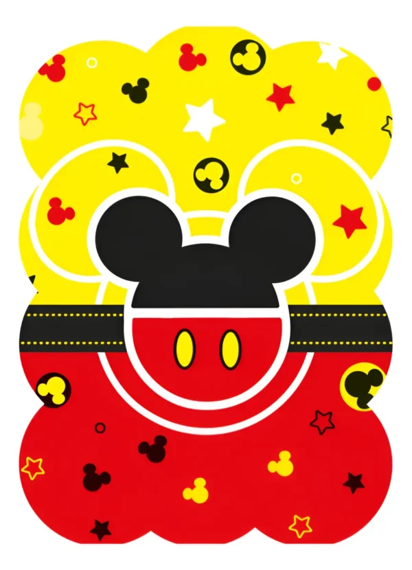 D_NQ_NP_2X_924624-MLA95371801368_102025-F Piñata Grande Mickey Mouse de Cartón Marca Premium Modelo Silueta 48cm