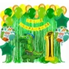 Kit Decoración Dinosaurio Globos Metálicos + Numero