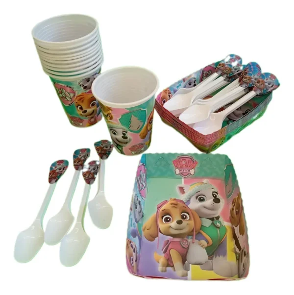 D_NQ_NP_2X_951225-MLA99885740375_112025-F Kit Decoración Infantil Cumpleaños Skye y Everest Marca Premium Cartón