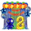 Kit Decoración Globos Rainbow Friends Para Cumpleaños