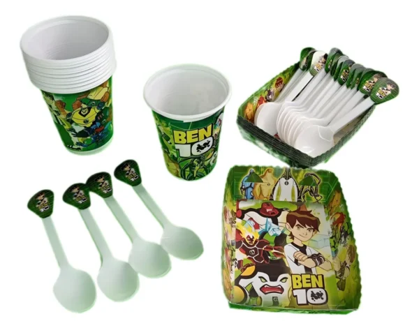 Kit de Decoración Ben 10 Premium para Cumpleaños y Fiestas x24inv