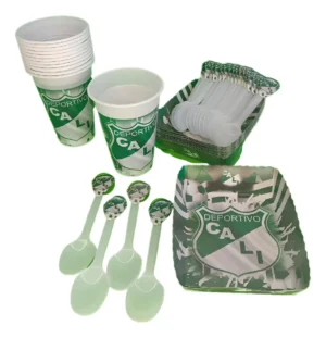 D_NQ_NP_2X_967793-MLA96879007015_102025-F Kit Decoración Cumpleaños Deportivo Cali Premium Fiestas Cartón