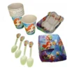 Kit Decoración La Sirenita X12 Vasos + Platos + Cucharas